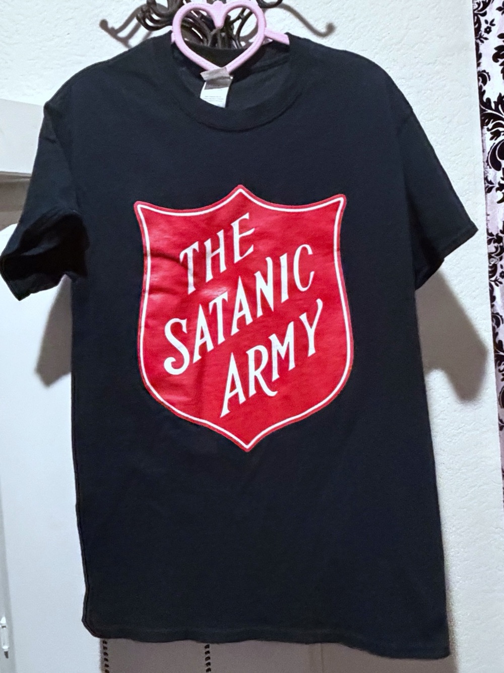 The Satanic Army Black Unisex T-shirt Size S